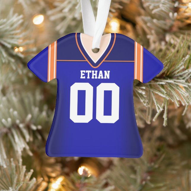 Jersey de football bleu/orange/blanc (Arbre)