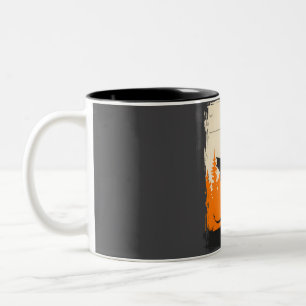Jersey Devil Cryptid Book Cover Poster  Two-Tone Coffee Mug