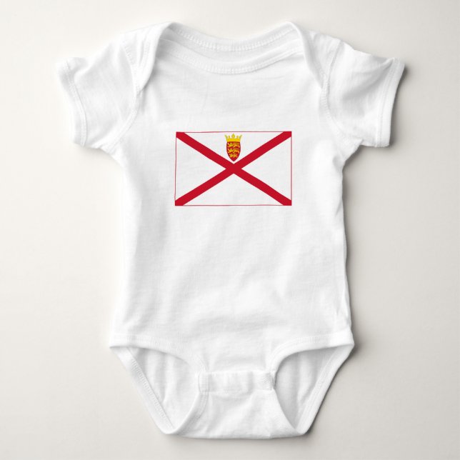 Jersey Flag Baby Bodysuit (Front)