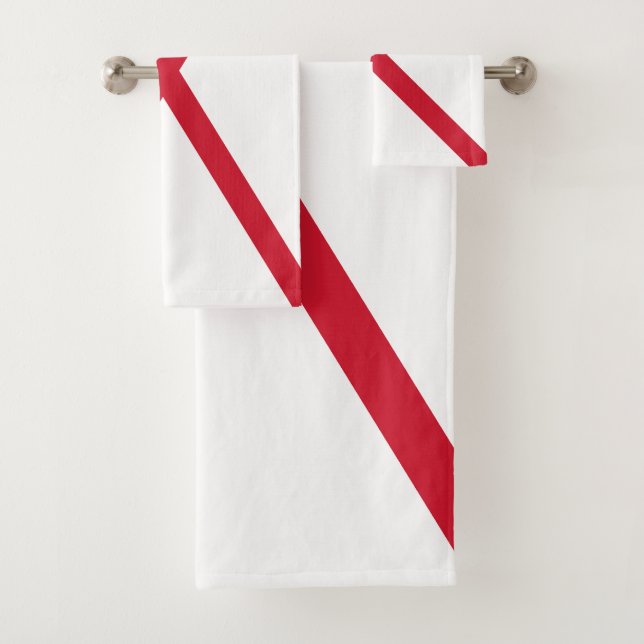 Jersey Flag Bath Towel Set (Insitu)