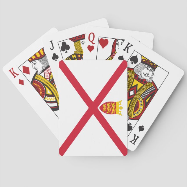 Jersey Flag Playing Cards (Back)