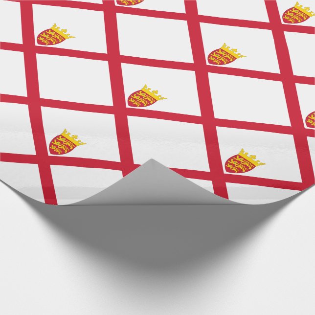 Jersey Flag Wrapping Paper (Corner)