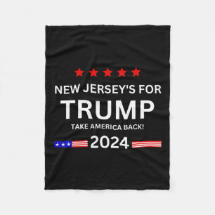 Jersey For Trump Take America Back 2024 Election  Fleece Blanket