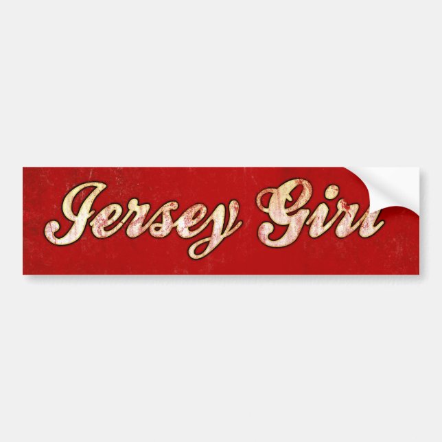 Jersey Girl Bumper Sticker (Front)