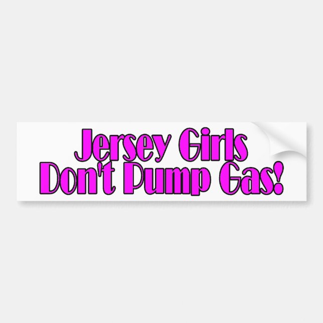 jersey girl bumper sticker (Front)
