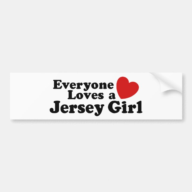 Jersey Girl Bumper Sticker (Front)