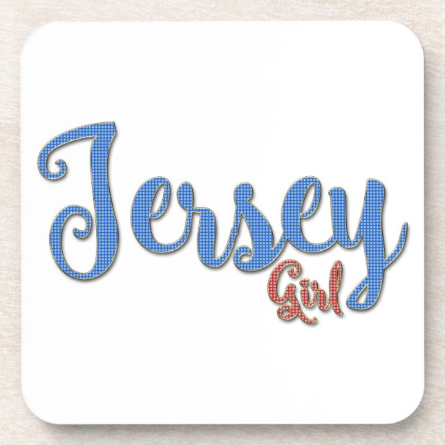 Jersey Girl Diamond design Coaster (Front)