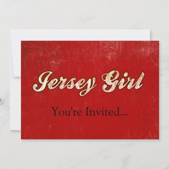 Jersey Girl Invitation (Front)