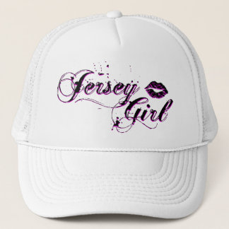 Jersey Girl White Baseball Cap
