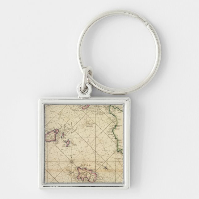 Jersey, Guernsey Keychain (Front)