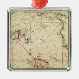 Jersey, Guernsey Metal Ornament