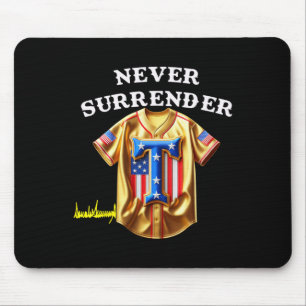 Jersey Never Surrender Pro Trump Fun Baseball Vint Mouse Pad
