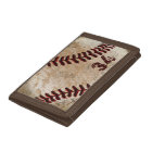 Jersey NUMBER or YOUR MONOGRAM Baseball Wallet