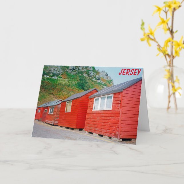 Jersey sheds card (Yellow Flower)