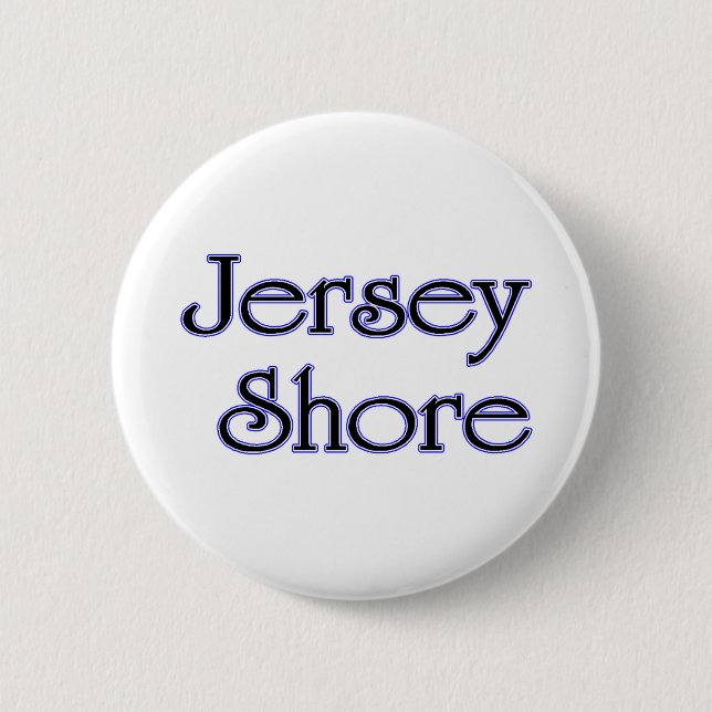 Jersey Shore blue 2 Inch Round Button (Front)