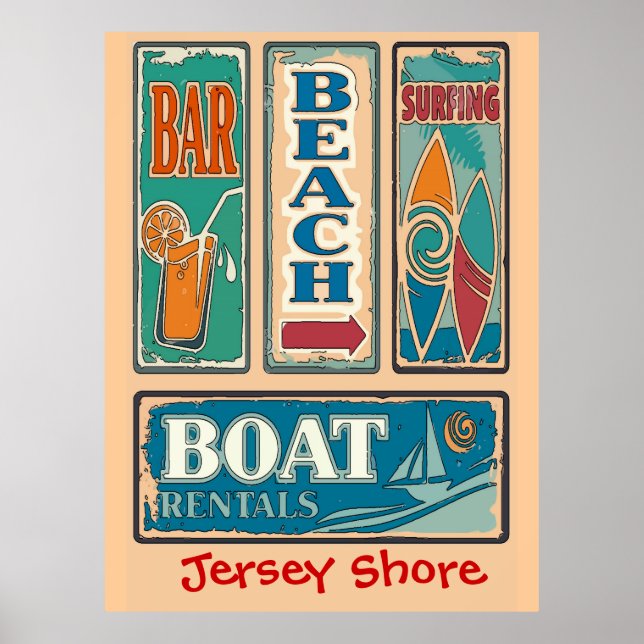 Jersey Shore Signs (Front)