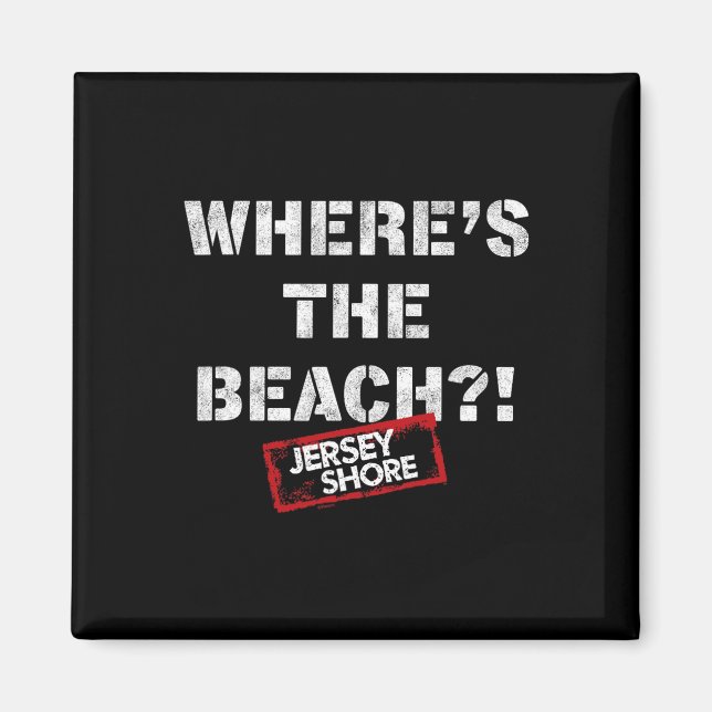Jersey Shore - Where's The Beach  Magnet (Front)