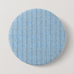 Jersey Stripe Knit Pattern in Baby Blue 3 Inch Round Button