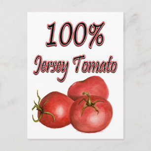 Jersey Tomatoes 100% Postcard