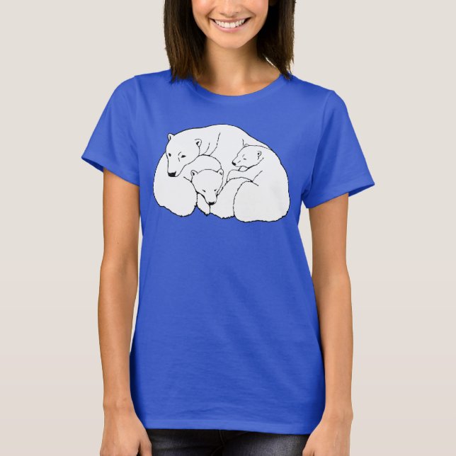 Jerseys de T-shirts d'art d'ours de chemise de (Devant)