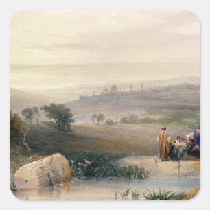 Jerusalem, April 1839, plate 22 from Volume I of ' Square Sticker