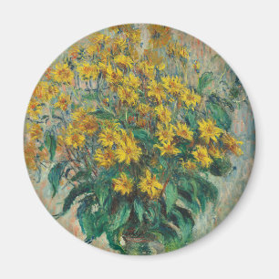 Jerusalem Artichoke Flowers by Claude Monet Magnet
