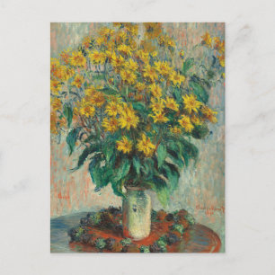 Jerusalem Artichoke Flowers by Claude Monet Postcard