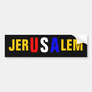 JERUSALEM BUMPER STICKER