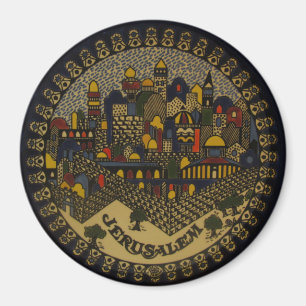 Jerusalem Ceramic Magnet