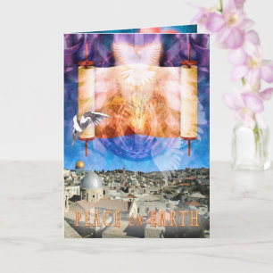 Jerusalem City PEACE ON EARTH Card