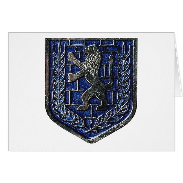 Jerusalem Crest Blue (Front Horizontal)