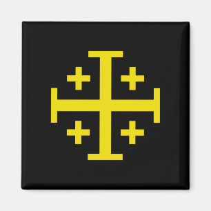 Jerusalem cross magnet