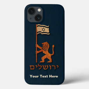 Jerusalem Day Lion With Flag iPhone 13 Case