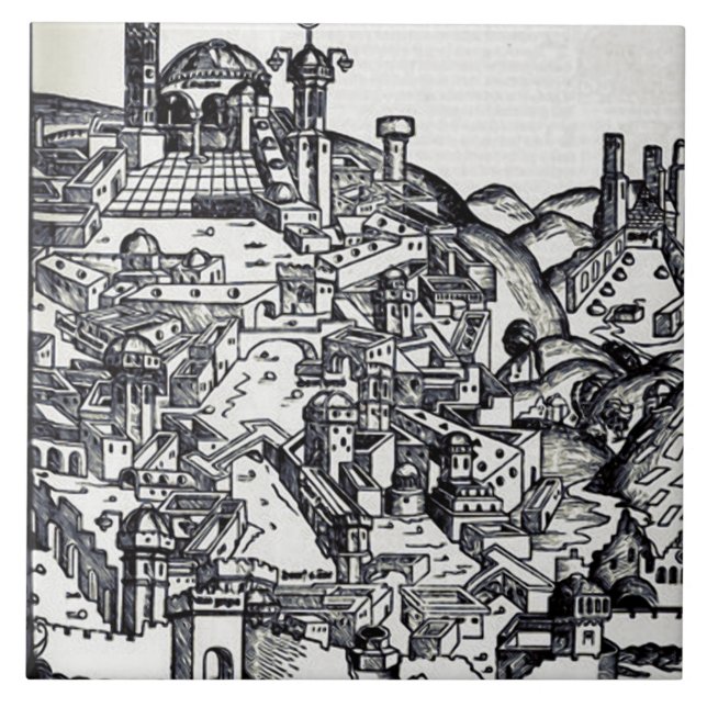 Jerusalem during the reign of Solomon  Tile (Front)