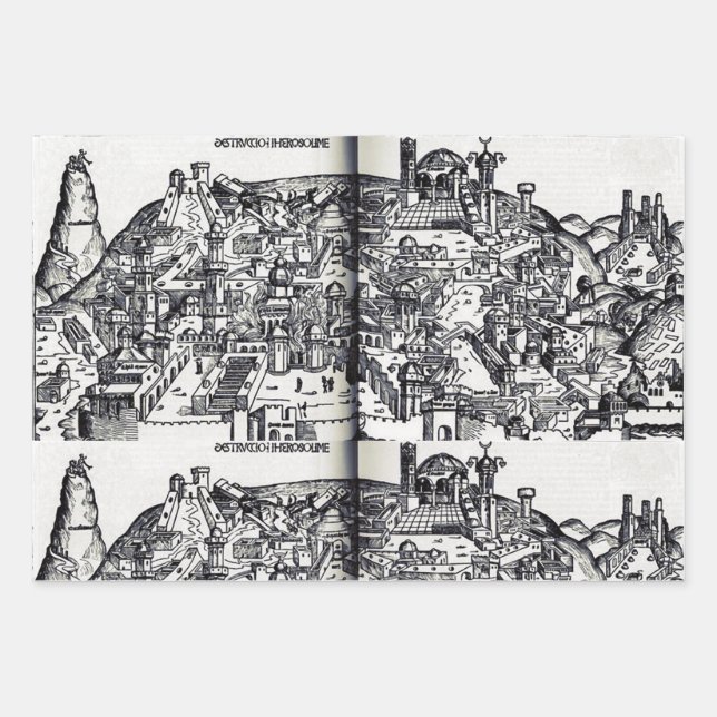 Jerusalem during the reign of Solomon  Wrapping Paper Sheet (Front)