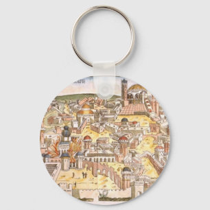 Jerusalem first temple keychain