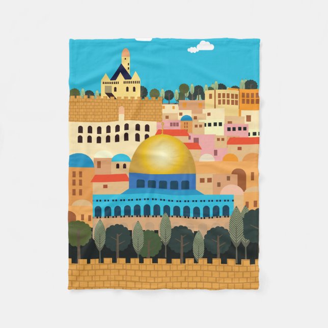 Jerusalem Fleece Blanket (Front)