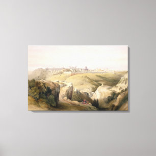 Jerusalem from the Mount of Olives, April 8th 1839 Canvas Print