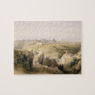 Jerusalem from the Mount of Olives, April 8th 1839 Jigsaw Puzzle