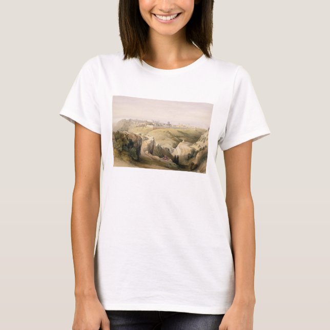 Jerusalem from the Mount of Olives, April 8th 1839 T-Shirt (Front)