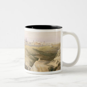 Jerusalem from the Mount of Olives, April 8th 1839 Two-Tone Coffee Mug