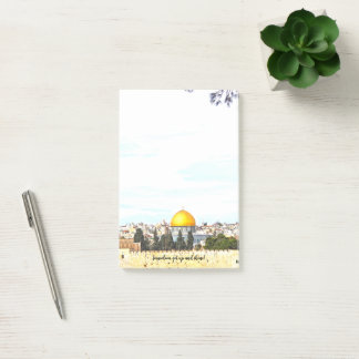 Jerusalem, get up and shine! -  post-it notes
