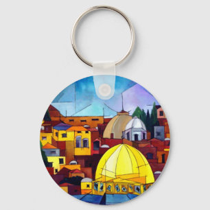 JERUSALEM HEART KEYCHAIN