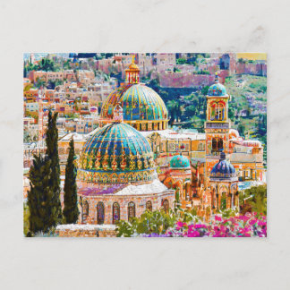 Jerusalem, Holy City Postcard