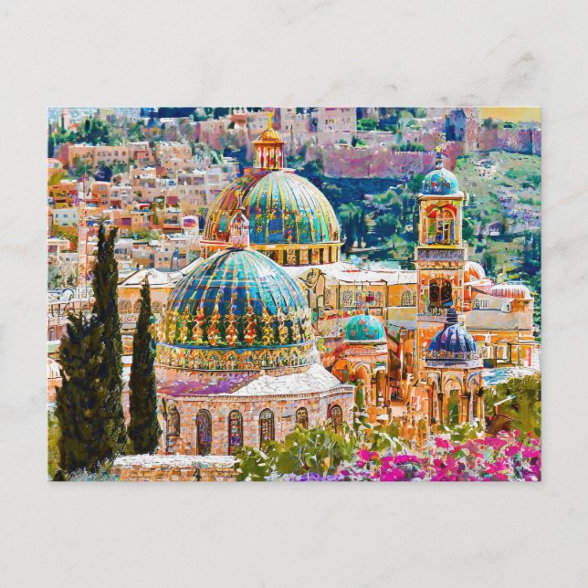 Jerusalem, Holy City Postcard (Front)