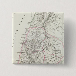 Jerusalem, Israel, Jordan 2 Inch Square Button