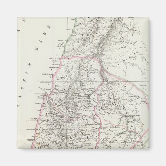 Jerusalem, Israel, Jordan Magnet (Front)