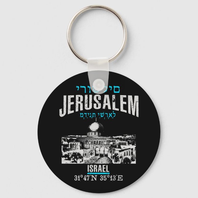 Jerusalem Keychain (Front)