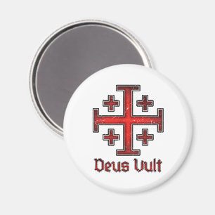 Jerusalem Knight Templar Crusader Cross Christian Magnet