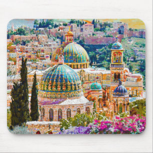 Jerusalem Old City Mouse Pad